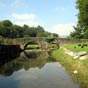 Pont d'Ordiap. Cette localité est une ancienne commanderie du XIIe siècle où les moines augustins de Roncevaux avaient installé un hospice pour recevoir les pèlerins sur la route de Compostelle.